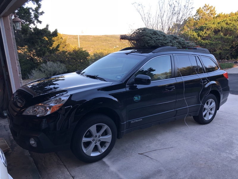 Putting the roof rack to use for once.